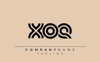 XOE Yaratıcı Eşsiz Modern Harf Logosu Tasarımı. Benzersiz bir harf dizaynına sahip stilize logo, soyut minimalist estetik ve modern cazibe sunar.