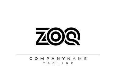 ZOE Yaratıcı Eşsiz Modern Harf Logosu Tasarımı. Benzersiz bir harf dizaynına sahip stilize logo, soyut minimalist estetik ve modern cazibe sunar.