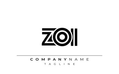 ZOI Yaratıcı Eşsiz Modern Harf Logosu Tasarımı. Benzersiz bir harf dizaynına sahip stilize logo, soyut minimalist estetik ve modern cazibe sunar.