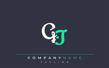 Zarif Biçimli QT Harf Tasarımı. Beyaz ve Teal Gölgeli Monogram Harfleri içeren Modern Logo