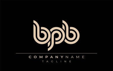 BPB Yaratıcı Eşsiz Modern Harf Logosu Tasarımı. Benzersiz bir harf dizaynına sahip stilize logo, soyut minimalist estetik ve modern cazibe sunar.