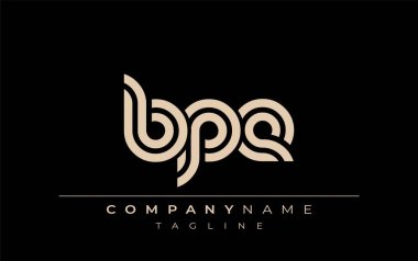 BPE Yaratıcı Eşsiz Modern Harf Logosu Tasarımı. Benzersiz bir harf dizaynına sahip stilize logo, soyut minimalist estetik ve modern cazibe sunar.