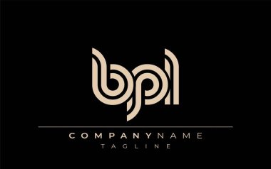 BPL Yaratıcı Eşsiz Modern Harf Logosu Tasarımı. Benzersiz bir harf dizaynına sahip stilize logo, soyut minimalist estetik ve modern cazibe sunar.