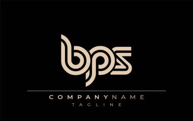 BPS Yaratıcı Eşsiz Modern Harf Logosu Tasarımı. Benzersiz bir harf dizaynına sahip stilize logo, soyut minimalist estetik ve modern cazibe sunar.