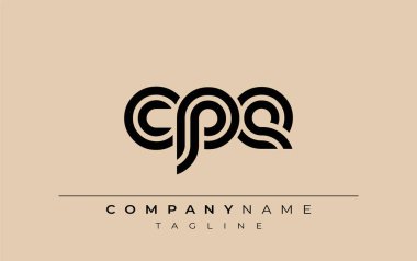 CPE Yaratıcı Eşsiz Modern Harf Logosu Tasarımı. Benzersiz bir harf dizaynına sahip stilize logo, soyut minimalist estetik ve modern cazibe sunar.