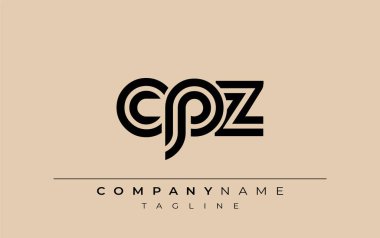 CPD Yaratıcı Eşsiz Modern Harf Logosu Tasarımı. Benzersiz bir harf dizaynına sahip stilize logo, soyut minimalist estetik ve modern cazibe sunar.