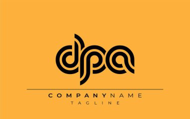 DPA Yaratıcı Eşsiz Modern Harf Logosu Tasarımı. Benzersiz bir harf dizaynına sahip stilize logo, soyut minimalist estetik ve modern cazibe sunar.
