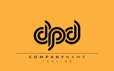 DPD Yaratıcı Eşsiz Modern Harf Logosu Tasarımı. Benzersiz bir harf dizaynına sahip stilize logo, soyut minimalist estetik ve modern cazibe sunar.