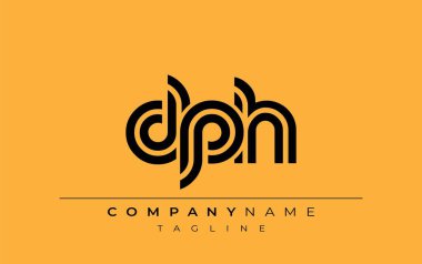 DPH Yaratıcı Eşsiz Modern Harf Logosu Tasarımı. Benzersiz bir harf dizaynına sahip stilize logo, soyut minimalist estetik ve modern cazibe sunar.