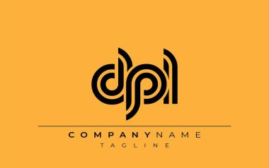 DPL Yaratıcı Eşsiz Modern Harf Logosu Tasarımı. Benzersiz bir harf dizaynına sahip stilize logo, soyut minimalist estetik ve modern cazibe sunar.