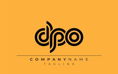 DPO Yaratıcı Eşsiz Modern Harf Logosu Tasarımı. Benzersiz bir harf dizaynına sahip stilize logo, soyut minimalist estetik ve modern cazibe sunar.