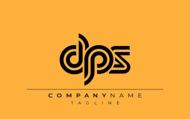 DPS Yaratıcı Eşsiz Modern Harf Logosu Tasarımı. Benzersiz bir harf dizaynına sahip stilize logo, soyut minimalist estetik ve modern cazibe sunar.