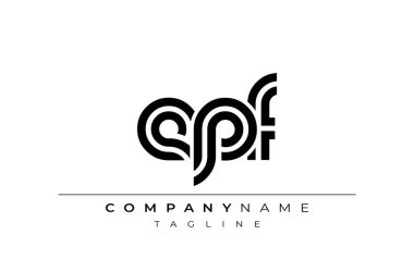 EPF Yaratıcı Eşsiz Modern Harf Logosu Tasarımı. Benzersiz bir harf dizaynına sahip stilize logo, soyut minimalist estetik ve modern cazibe sunar.