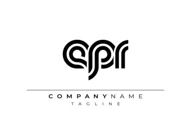EPR Yaratıcı Eşsiz Modern Harf Logosu Tasarımı. Benzersiz bir harf dizaynına sahip stilize logo, soyut minimalist estetik ve modern cazibe sunar.