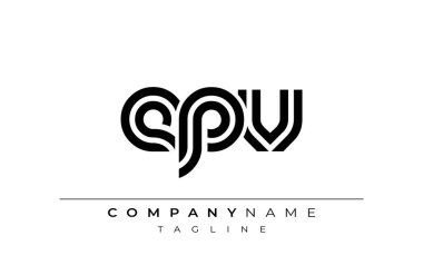 EPU Yaratıcı Eşsiz Modern Harf Logosu Tasarımı. Benzersiz bir harf dizaynına sahip stilize logo, soyut minimalist estetik ve modern cazibe sunar.