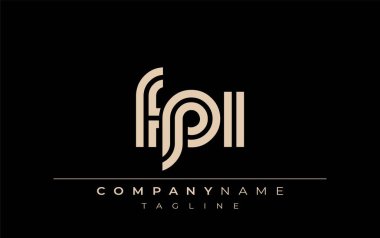 FPI Yaratıcı Eşsiz Modern Harf Logosu Tasarımı. Benzersiz bir harf dizaynına sahip stilize logo, soyut minimalist estetik ve modern cazibe sunar.