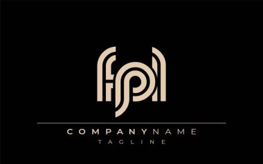 FPL Yaratıcı Eşsiz Modern Harf Logosu Tasarımı. Benzersiz bir harf dizaynına sahip stilize logo, soyut minimalist estetik ve modern cazibe sunar.