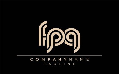 FPQ Yaratıcı Eşsiz Modern Harf Logosu Tasarımı. Benzersiz bir harf dizaynına sahip stilize logo, soyut minimalist estetik ve modern cazibe sunar.