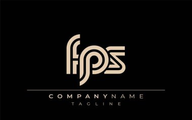FPS Yaratıcı Eşsiz Modern Harf Logosu Tasarımı. Benzersiz bir harf dizaynına sahip stilize logo, soyut minimalist estetik ve modern cazibe sunar.