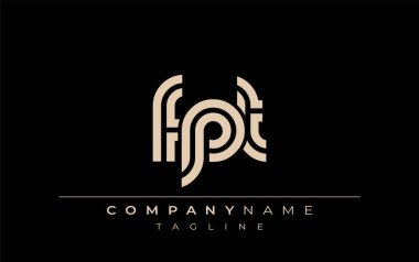 FPT Yaratıcı Eşsiz Modern Harf Logosu Tasarımı. Benzersiz bir harf dizaynına sahip stilize logo, soyut minimalist estetik ve modern cazibe sunar.