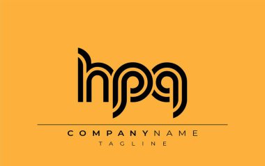 HPQ Yaratıcı Eşsiz Modern Harf Logosu Tasarımı. Benzersiz bir harf dizaynına sahip stilize logo, soyut minimalist estetik ve modern cazibe sunar.