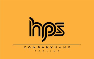 HPS Yaratıcı Eşsiz Modern Harf Logosu Tasarımı. Benzersiz bir harf dizaynına sahip stilize logo, soyut minimalist estetik ve modern cazibe sunar.