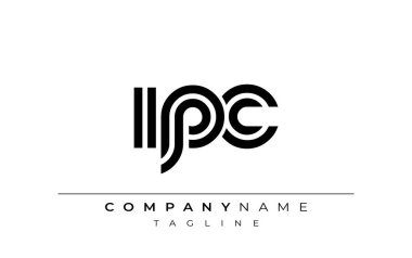 IPC Yaratıcı Eşsiz Modern Harf Logosu Tasarımı. Benzersiz bir harf dizaynına sahip stilize logo, soyut minimalist estetik ve modern cazibe sunar.