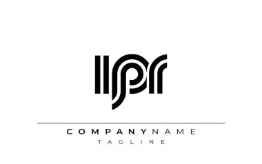IPR Yaratıcı Eşsiz Modern Harf Logosu Tasarımı. Benzersiz bir harf dizaynına sahip stilize logo, soyut minimalist estetik ve modern cazibe sunar.
