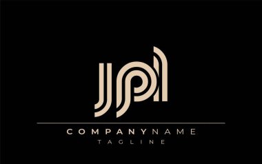 JPL Yaratıcı Eşsiz Modern Harf Logosu Tasarımı. Benzersiz bir harf dizaynına sahip stilize logo, soyut minimalist estetik ve modern cazibe sunar.