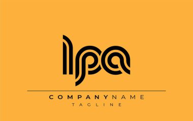 LPA Yaratıcı Eşsiz Modern Harf Logosu Tasarımı. Benzersiz bir harf dizaynına sahip stilize logo, soyut minimalist estetik ve modern cazibe sunar.