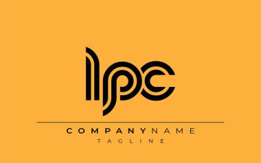 LPC Yaratıcı Eşsiz Modern Harf Logosu Tasarımı. Benzersiz bir harf dizaynına sahip stilize logo, soyut minimalist estetik ve modern cazibe sunar.