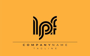 LPF Yaratıcı Eşsiz Modern Harf Logosu Tasarımı. Benzersiz bir harf dizaynına sahip stilize logo, soyut minimalist estetik ve modern cazibe sunar.