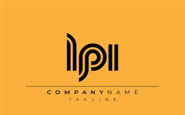 LPI Yaratıcı Eşsiz Modern Harf Logosu Tasarımı. Benzersiz bir harf dizaynına sahip stilize logo, soyut minimalist estetik ve modern cazibe sunar.