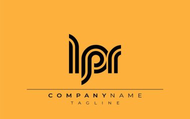 LPR Yaratıcı Eşsiz Modern Harf Logosu Tasarımı. Benzersiz bir harf dizaynına sahip stilize logo, soyut minimalist estetik ve modern cazibe sunar.