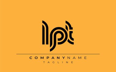 LPT Yaratıcı Eşsiz Modern Harf Logosu Tasarımı. Benzersiz bir harf dizaynına sahip stilize logo, soyut minimalist estetik ve modern cazibe sunar.