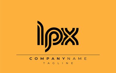 LPX Yaratıcı Eşsiz Modern Harf Logosu Tasarımı. Benzersiz bir harf dizaynına sahip stilize logo, soyut minimalist estetik ve modern cazibe sunar.