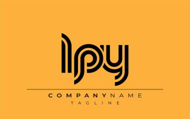 LPY Yaratıcı Eşsiz Modern Harf Logosu Tasarımı. Benzersiz bir harf dizaynına sahip stilize logo, soyut minimalist estetik ve modern cazibe sunar.