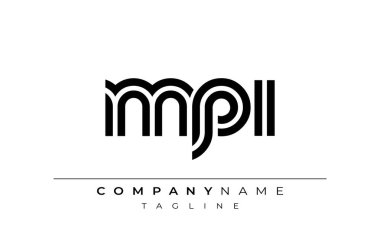 MPI Yaratıcı Eşsiz Modern Harf Logosu Tasarımı. Benzersiz bir harf dizaynına sahip stilize logo, soyut minimalist estetik ve modern cazibe sunar.