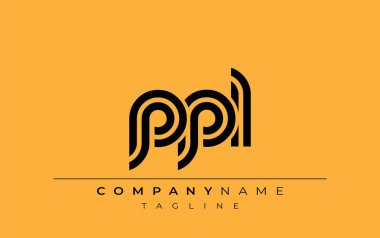 PPL Yaratıcı Eşsiz Modern Harf Logosu Tasarımı. Benzersiz bir harf dizaynına sahip stilize logo, soyut minimalist estetik ve modern cazibe sunar.