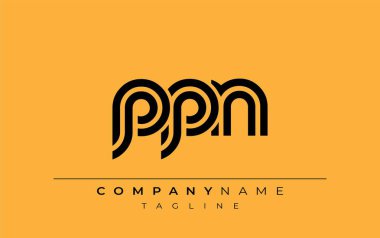 PPN Yaratıcı Eşsiz Modern Harf Logosu Tasarımı. Benzersiz bir harf dizaynına sahip stilize logo, soyut minimalist estetik ve modern cazibe sunar.