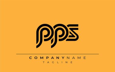 PPS Yaratıcı Eşsiz Modern Harf Logosu Tasarımı. Benzersiz bir harf dizaynına sahip stilize logo, soyut minimalist estetik ve modern cazibe sunar.