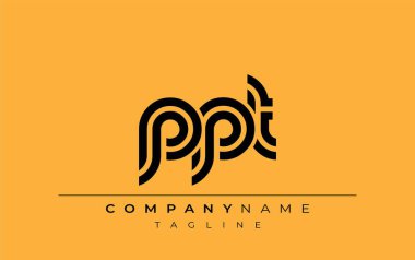 PPT Yaratıcı Eşsiz Modern Harf Logosu Tasarımı. Benzersiz bir harf dizaynına sahip stilize logo, soyut minimalist estetik ve modern cazibe sunar.