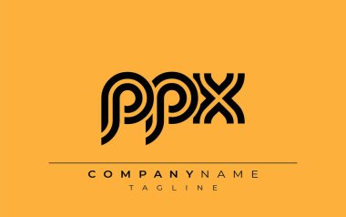 PPX Yaratıcı Eşsiz Modern Harf Logosu Tasarımı. Benzersiz bir harf dizaynına sahip stilize logo, soyut minimalist estetik ve modern cazibe sunar.