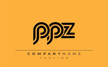 PPZ Yaratıcı Eşsiz Modern Harf Logosu Tasarımı. Benzersiz bir harf dizaynına sahip stilize logo, soyut minimalist estetik ve modern cazibe sunar.