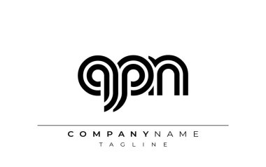 QPN Yaratıcı Eşsiz Modern Harf Logosu Tasarımı. Benzersiz bir harf dizaynına sahip stilize logo, soyut minimalist estetik ve modern cazibe sunar.