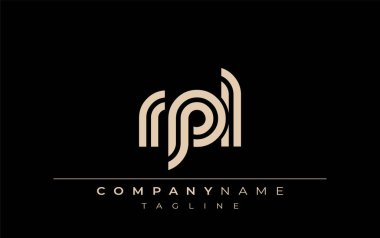 RPL Yaratıcı Eşsiz Modern Harf Logosu Tasarımı. Benzersiz bir harf dizaynına sahip stilize logo, soyut minimalist estetik ve modern cazibe sunar.