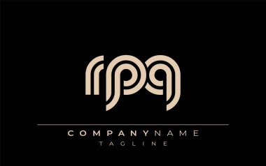 RPQ Yaratıcı Eşsiz Modern Harf Logosu Tasarımı. Benzersiz bir harf dizaynına sahip stilize logo, soyut minimalist estetik ve modern cazibe sunar.