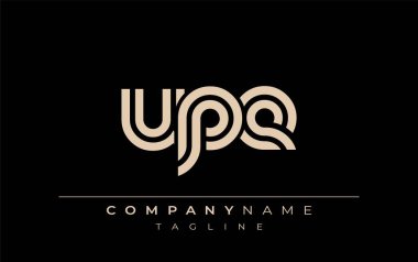 UPE Yaratıcı Eşsiz Modern Harf Logosu Tasarımı. Benzersiz bir harf dizaynına sahip stilize logo, soyut minimalist estetik ve modern cazibe sunar.