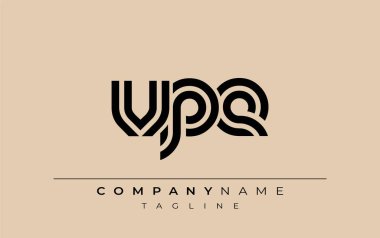 VPE Yaratıcı Eşsiz Modern Harf Logosu Tasarımı. Benzersiz bir harf dizaynına sahip stilize logo, soyut minimalist estetik ve modern cazibe sunar.