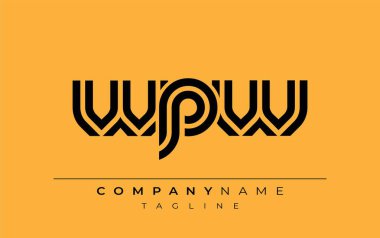 WPW Yaratıcı Eşsiz Modern Harf Logosu Tasarımı. Benzersiz bir harf dizaynına sahip stilize logo, soyut minimalist estetik ve modern cazibe sunar.
